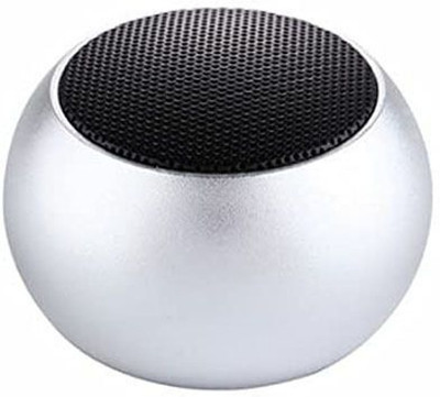 Saibaba Insulators Hi Fi Ultra Boost 3 Wireless Portable Thunder Beat Sound Low Harmonic Distortion 10 W Bluetooth Speaker(Silver, Stereo Channel)