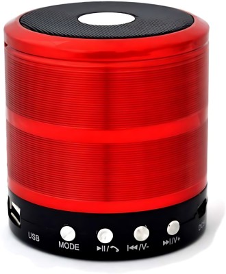 ATSK HUB MINI Portable Wireless Bluetooth 2in1 Speaker Compatible with All Mobile Phone 25 W Bluetooth Home Audio Speaker(Red, Stereo Channel)