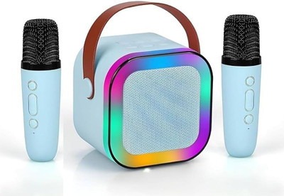 TECHMAZE Party Pop K12 Bluetooth Speaker Wireless Mic with 5 Voice Converter RGB Light 10 W Bluetooth Speaker(Multicolor, 5.0 Channel)