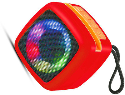 XVEP YO-323, 6H Playtime, LED Lights, Deep Bass, Powerful Sound, Portable, Wireless 5 W Bluetooth Speaker(Red, 5.1 Channel)