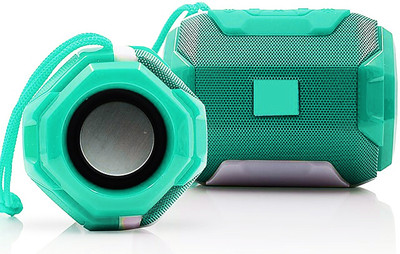 Deeshora A005 BT Speaker Compatible with USB |Mic|Aux|SD Card Speaker for Indoor & Outdor 5 W Bluetooth Speaker(Green, Stereo Channel)