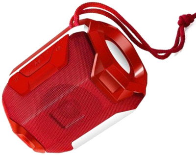 WRADER A005 Bass Speaker with LED Light Flashing TF Card Support/USB Port Portable 5 W Bluetooth Speaker(Red, Mono Channel)