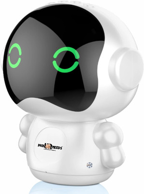 Pick Ur Needs Portable Rechargeable Wireless Speaker with FM & USB Support, RGB Lights, 800mAh 5 W Bluetooth Speaker(White, 5.0 Channel)