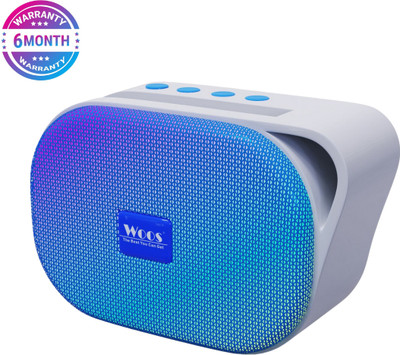 WOOS Woos Bluetooth Speakers Portable Wireless Speaker HD Sound Party Speakers(Blue) 10 W Bluetooth Speaker(Blue, Stereo Channel)