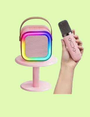 TechElectro K12Mic_-01 10 W Bluetooth Speaker(Pink, 5.1 Channel)