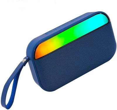 JAZX BS-56D with upto 4 Hours Battery RGB LED Light 10 W Bluetooth Speaker(Blue, Stereo Channel)