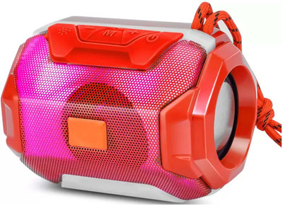F FERONS Powerpact bass & stereo audio color changIng led Light wireless portable FFR-162 3 W Bluetooth Speaker(Red, 5.0 Channel)