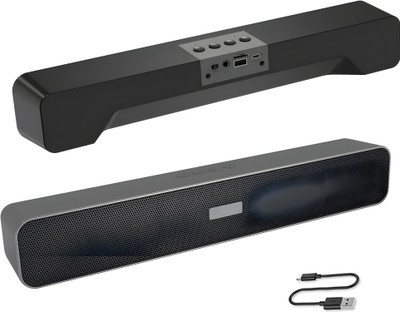 RZW Smart Portable Stereo Wireless Soundbar Bluetooth V5.1 Connectivity 20 Watts 20 W Bluetooth Speaker(Black, 5.1 Channel)
