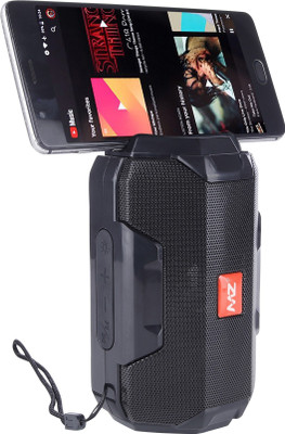 MZ 206 (PORTABLE BLUETOOTH SPEAKER) Dynamic Thunder Sound With High Bass, Mobile Stand, Built-In Torch 10 W Bluetooth Speaker(Black, Stereo Channel)