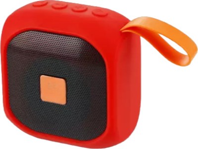 GLOWISH RECHARGEABLE BATTERY PORTABLE BLUETOOTH FM RADIO SPEAKER 5 W Bluetooth Speaker(Red, Blue, Black, Stereo Channel)
