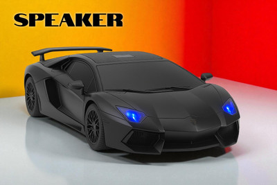 Ziddjeet X520 Car Shape LED Speaker | Super Bass & Sleek Design 10 W Bluetooth Speaker(Multicolor, Stereo Channel)