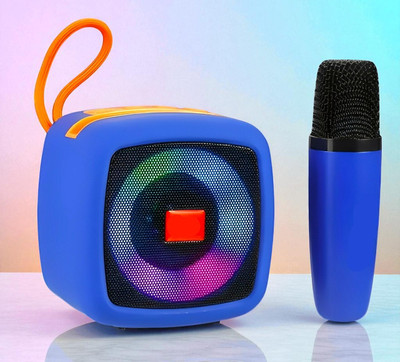 Stybits X384 Karaoke Speaker with Wireless Mic–Powerful Bass, Echo Control, Rechargeable 5 W Bluetooth Speaker(Multicolor, Stereo Channel)