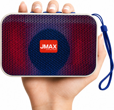 Jmax Portable Speaker With Thunder Sound and High Bass | Supports USB,Memory Card 7 W Bluetooth Speaker(Blue, Stereo Channel)