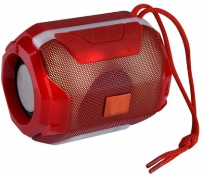 RENTOOR Mini Portable Wireless Speaker LED Light Flash Mp3 Music Player 10 W Bluetooth Speaker(Red, Stereo Channel)