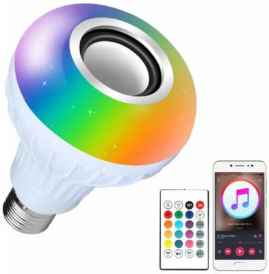 G2L Light Ball Bulb Bluetooth Bulb Light Bluetooth Control Smart Music Playing Audio 10 W Bluetooth Speaker(White, Stereo Channel)