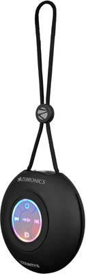 ZEBRONICS County 6 Portable Bluetooth Speaker, 3 Watts, Upto 12 Hours Playback, BTv5.3 3 W Bluetooth Speaker(Black, Mono Channel)