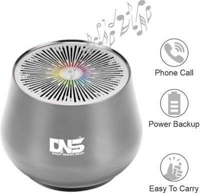 Daily Needs Shop Rechargeable Mini TWS Metal Body Speaker With BT5.0 Phone Call / SD Card Support 8 W Bluetooth Speaker(Silver, 5.0 Channel)