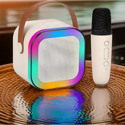 Saibaba Insulators RA-957 K12 LED Colour Changing KARAOKE MIKE 48 W Bluetooth Party Speaker 16 W Bluetooth Speaker(Black, 4.1 Channel)