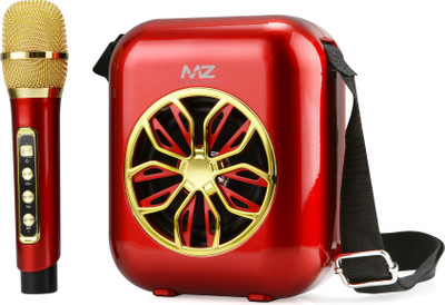 MZ M201 (PORTABLE BLUETOOTH SPEAKER) Dynamic Sound with wireless mics Karaoke 20 W Bluetooth Speaker(Red, Stereo Channel)