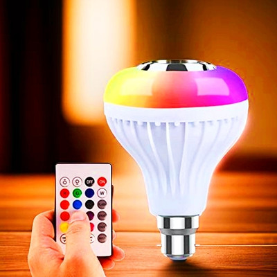 YAROH Bluetooth Speaker Light Bulb for Music and Colorful Atmosphere Home Theater 44 12 W Bluetooth Speaker(Multicolor, 5.1 Channel)