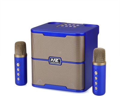 MZ M203 (PORTABLE BLUETOOTH SPEAKER) Dynamic Sound with 2 wireless mics Karaoke 20 W Bluetooth Speaker(Blue, Stereo Channel)