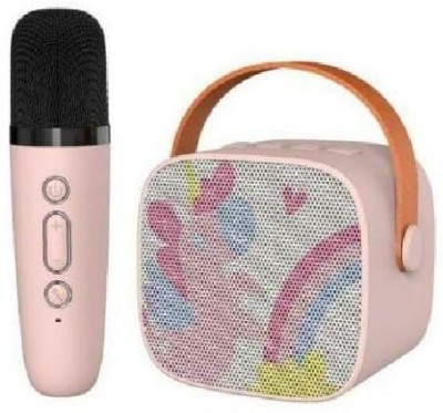 variety palace Unicorn Theme Karaoke Bluetooth Speaker and Mic Set for Kids 6 W Bluetooth Speaker(Pink, 2.1.2 Channel)