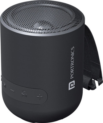 Portronics Soundpot 20W Wireless Bluetooth Portable Speaker with 360° immersive Sound 20 W Portable Bluetooth Speaker(Black, Stereo Channel)