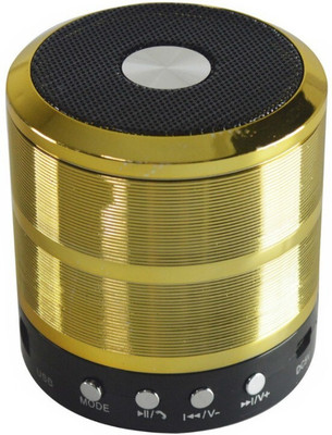 MZ 887 (PORTABLE BLUETOOTH MINI SPEAKER) 5 W Bluetooth Speaker(Gold, Stereo Channel)
