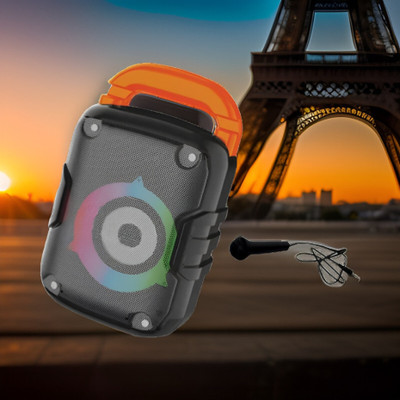 Clairbell 31v_Champ Mini Trolley Speaker: 6hr Playback, 2000mAh Battery, 20W Bluetooth 10 W Bluetooth Speaker(Black, 4.1 Channel)