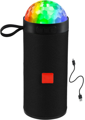BASS BLING Dynamic Thunder Sound Built in Disco Light with mic FM,TF card 5 W Bluetooth Speaker(Multicolor, 5.2 Channel)