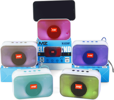 MZ M412SP-PORTABLE BLUETOOTH SPEAKER-Dynamic Thunder Sound with High Bass 5 W Bluetooth Speaker(Multicolor, Stereo Channel)
