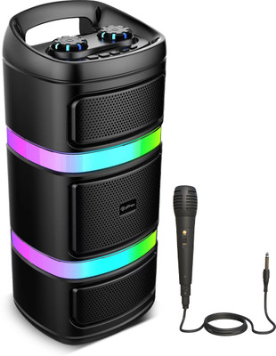 PTron Fusion Quad 40 W Bluetooth Party Speaker(Black, 2.0 Channel)