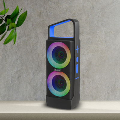 PTron Fusion Saga with 20W Immersive Sound, RGB Lights, 8hrs Playtime, TWS Feature 20 W Bluetooth Speaker(Black, Blue, 2.0 Channel)