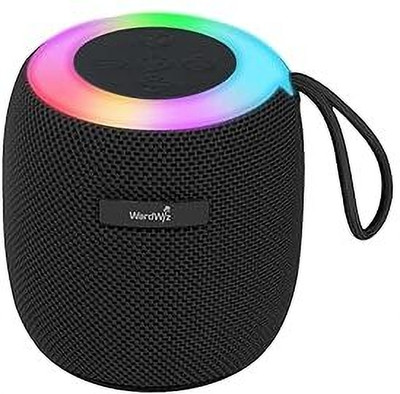 WardWiz Bluetooth 5.3 Speaker With Led Light ,5w Drivers ,800mah Battery | Splash Proof 5 W Bluetooth PA Speaker(Black, Stereo Channel)