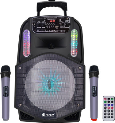 Target TT-PSG-802 TROLLEY SPEAKER 8” 60 W Bluetooth PA Speaker(Black, Stereo Channel)