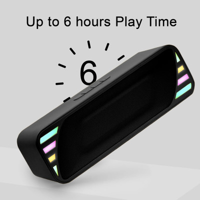 JAXTER Multimedia Sound Bass Bluetooth speaker with heavy bass and RGB light 10 W Bluetooth Party Speaker(Black, 2.1 Channel)