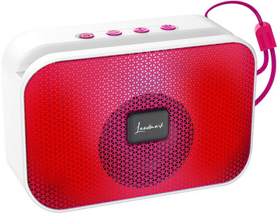 Landmark Zing Portable Wireless Speaker with Inbuilt-FM, RGB Lights & Immersive Sound 7 W Bluetooth Party Speaker(Red, Stereo Channel)