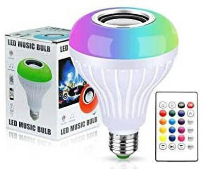 Treadmill Multi Color Changing RBG Led Music Light Bulb Bluetooth Music Bulb Led 10 W Bluetooth Party Speaker(White, 4.2 Channel)