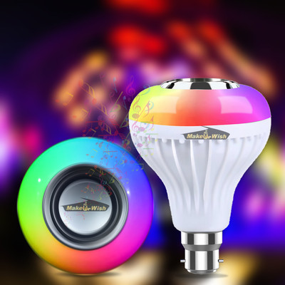 Make Ur Wish Bluetooth Music LED Multicolor Bulb Built In Audio Speaker, Music Player 6 W Bluetooth Party Speaker(Multicolor, 2.0 Channel)