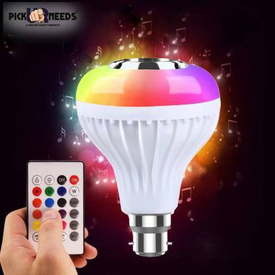 Treadmill Bluetooth Light Bulb with Speaker, Smart LED Music Play Bulb with 24 Keys Remote with Siri Assistant Smart Speaker(White)