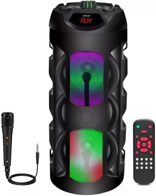 LIMBRO V12 speaker with mic 50 W Bluetooth Party Speaker(Black, 2.0 Channel)