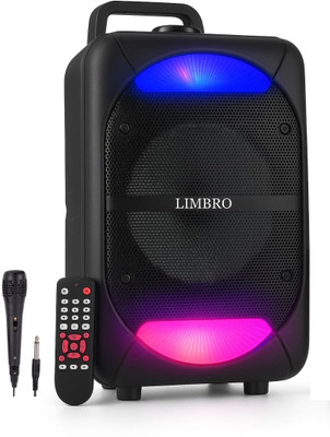 LIMBRO speaker with mic 1000 W Bluetooth Party Speaker(Black, 2.0 Channel)