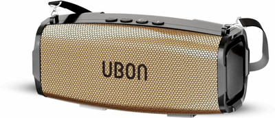 delphine Shahenshah SP-65G, 20 watt Bluetooth Speaker, 10 Hours Playtime, RGB Lights 20 W Bluetooth Party Speaker(Gold, 2.0 Channel)