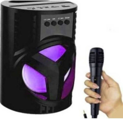 TECHEL Ws-03 Speaker With Mic Bluetooth DSA24 56 W Bluetooth Party Speaker(Black, 2.1 Channel)