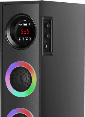 HZR Multimedia Dj Box Music System Home theatre 120 W Bluetooth Tower Speaker(Black, 2.0 Channel)