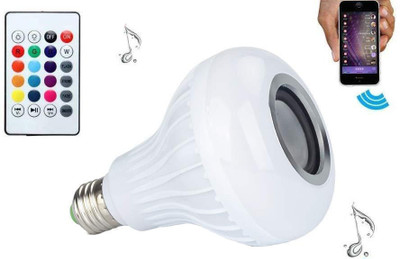 4uonly Led Bulb with Bluetooth Speaker Light Ball Colorful Lamp klo56 56 W Bluetooth Party Speaker(Multicolor, 2.1 Channel)