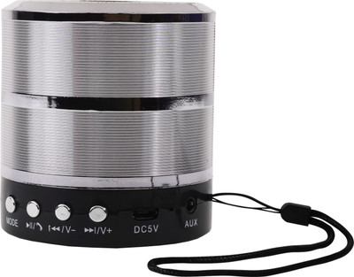 TARECON Mini Wireless Bluetooth Speaker high quality sound,5H Playtime 3 W Bluetooth Party Speaker(Silver, Stereo Channel)