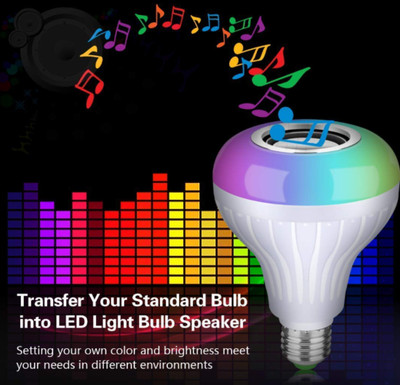 Clairbell A103_Wireless Bulb Speaker Bluetooth Light Bulbs Speaker RGB Smart Music Bulb 48 W Bluetooth Party Speaker(Multicolor, 4.1 Channel)