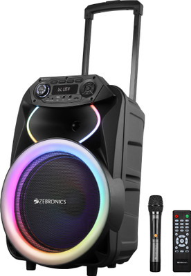 ZEBRONICS ZEB-Ginox 80 W Bluetooth Party Speaker(Black, Stereo Channel)