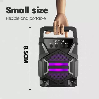 NICK JONES JJE_555I_LZ 4104||WS-04|| Karaoke Speaker With Mic Super Bass Bluetooth 5 W Bluetooth Party Speaker(Black, 5 Way Speaker Channel)